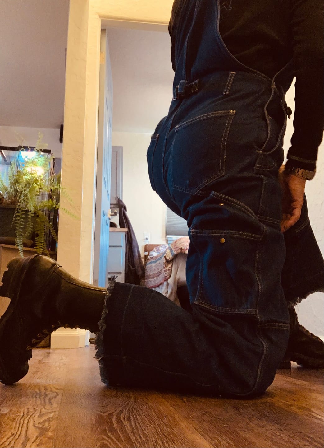 Customer photo review of Denim Brumby Suit - Mid Blue