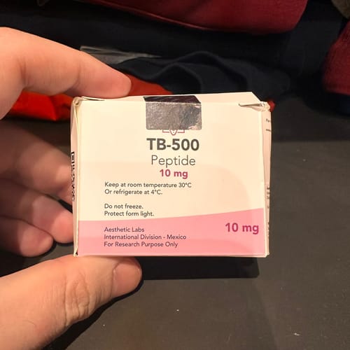 Customer photo review of Peptido TB-500 Aesthetic Labs 99.9% Pureza