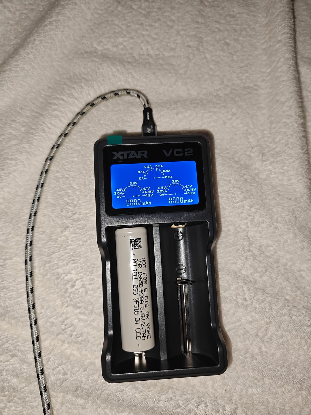 Customer photo review of XTAR VC2 2 Bay Digital Battery Charger