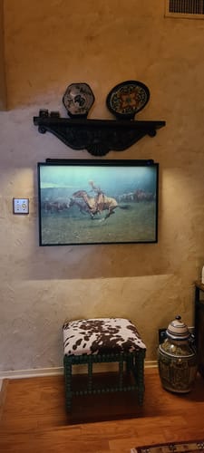 Customer photo review of The Stampede by Frederic Remington