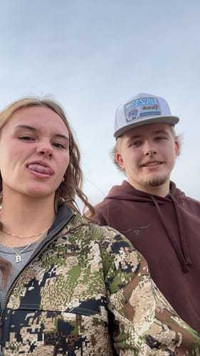 Customer photo review of Lazy J Ranch Ice Blue & White Quilted Aztec Jughead Classic Five Panel Trucker Hat