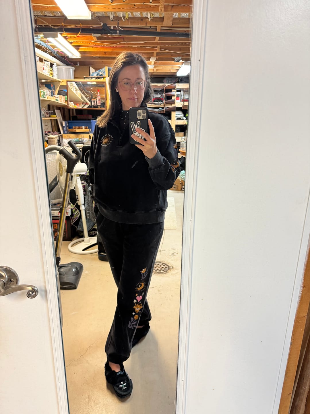 Customer photo review of Searching for Serotonin Sweatpants