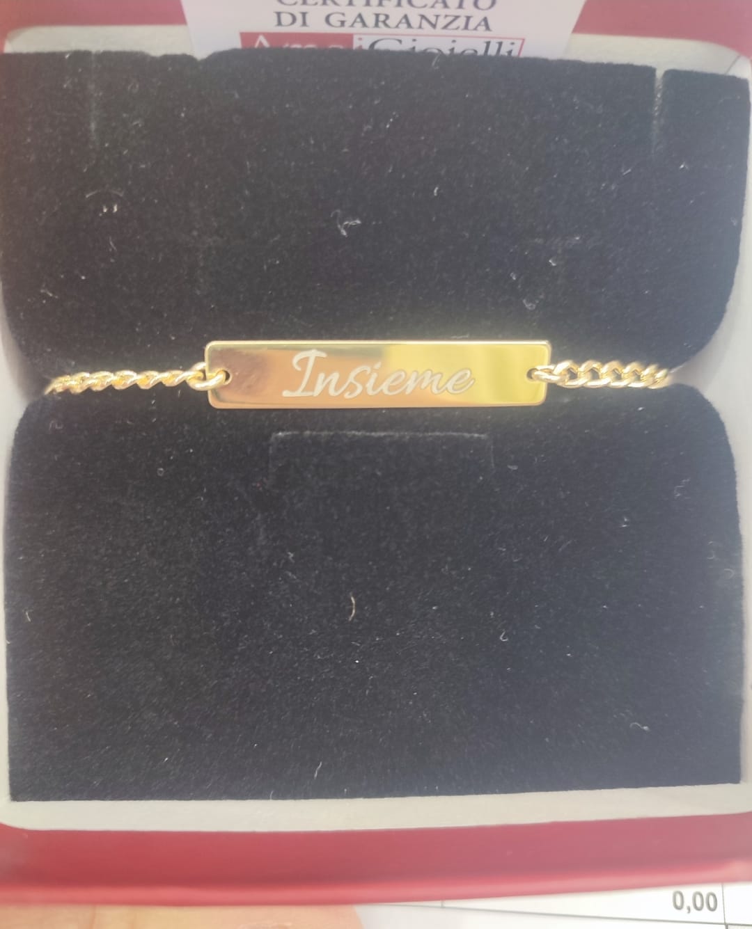 Customer photo review of Bracciale con incisione