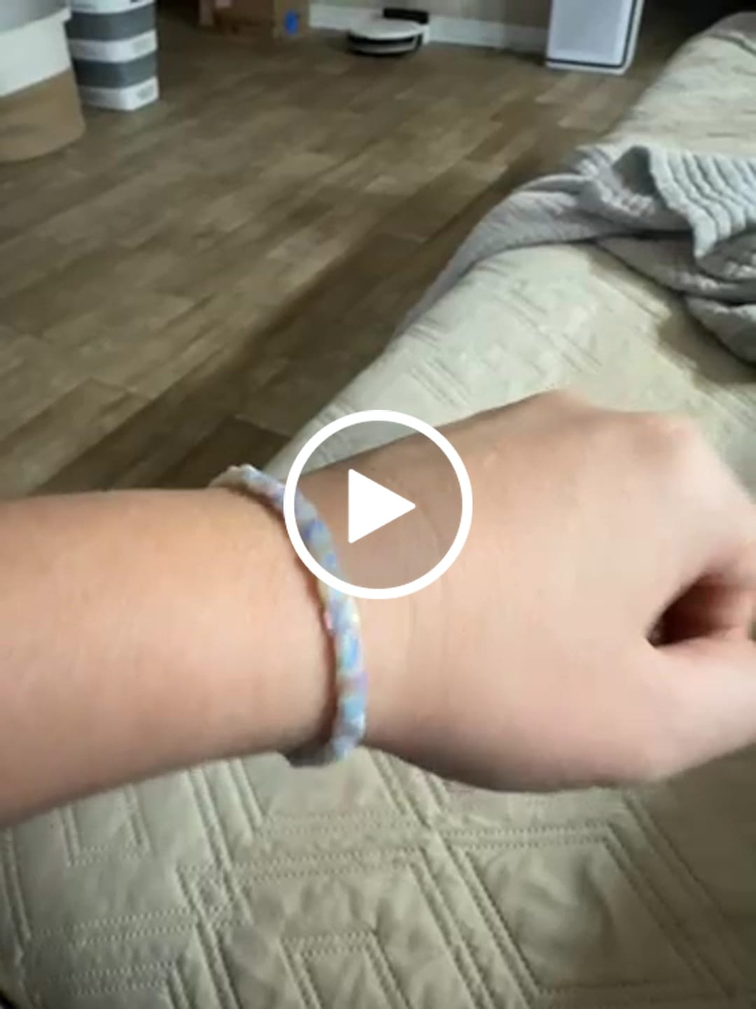 Customer video review of Opalite Bracelet (4MM beads)