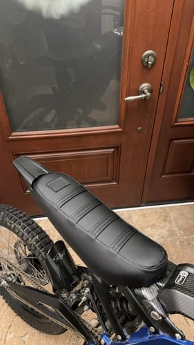 Customer photo review of Custom Seat Cover: Sur-Ron Light Bee X