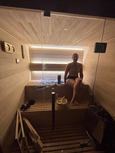 Customer photo review of 4-6 Person Traditional Sauna - 6kw Harvia Heater