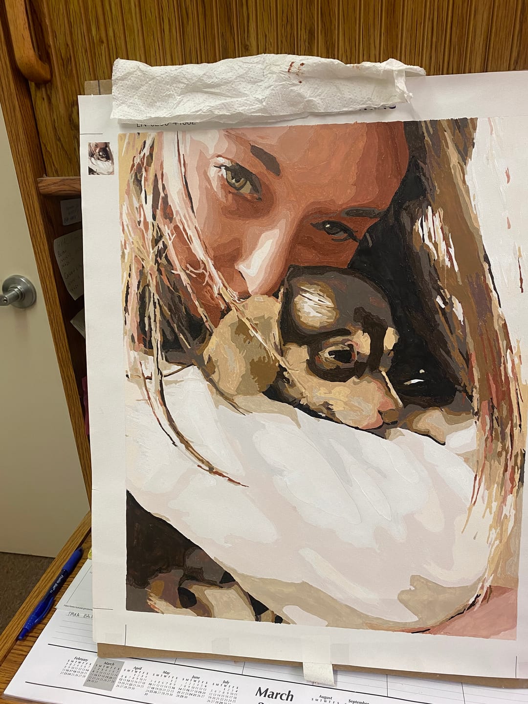 Customer photo review of Custom Paint by Number Kit