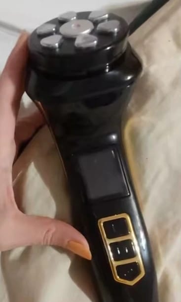 Customer photo review of Mini Portable HIFU RF Ultrasonic Anti-Wrinkle Face Lifting Device
