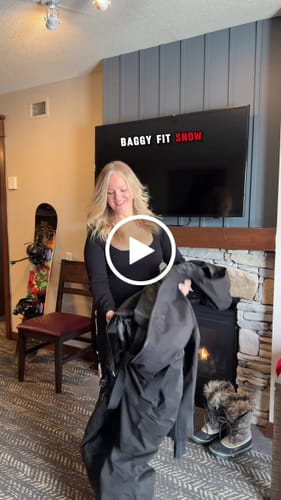 Customer video review of Women's Black Insulated Waterproof Asymmetric Design Belted One-Piece Ski Suit