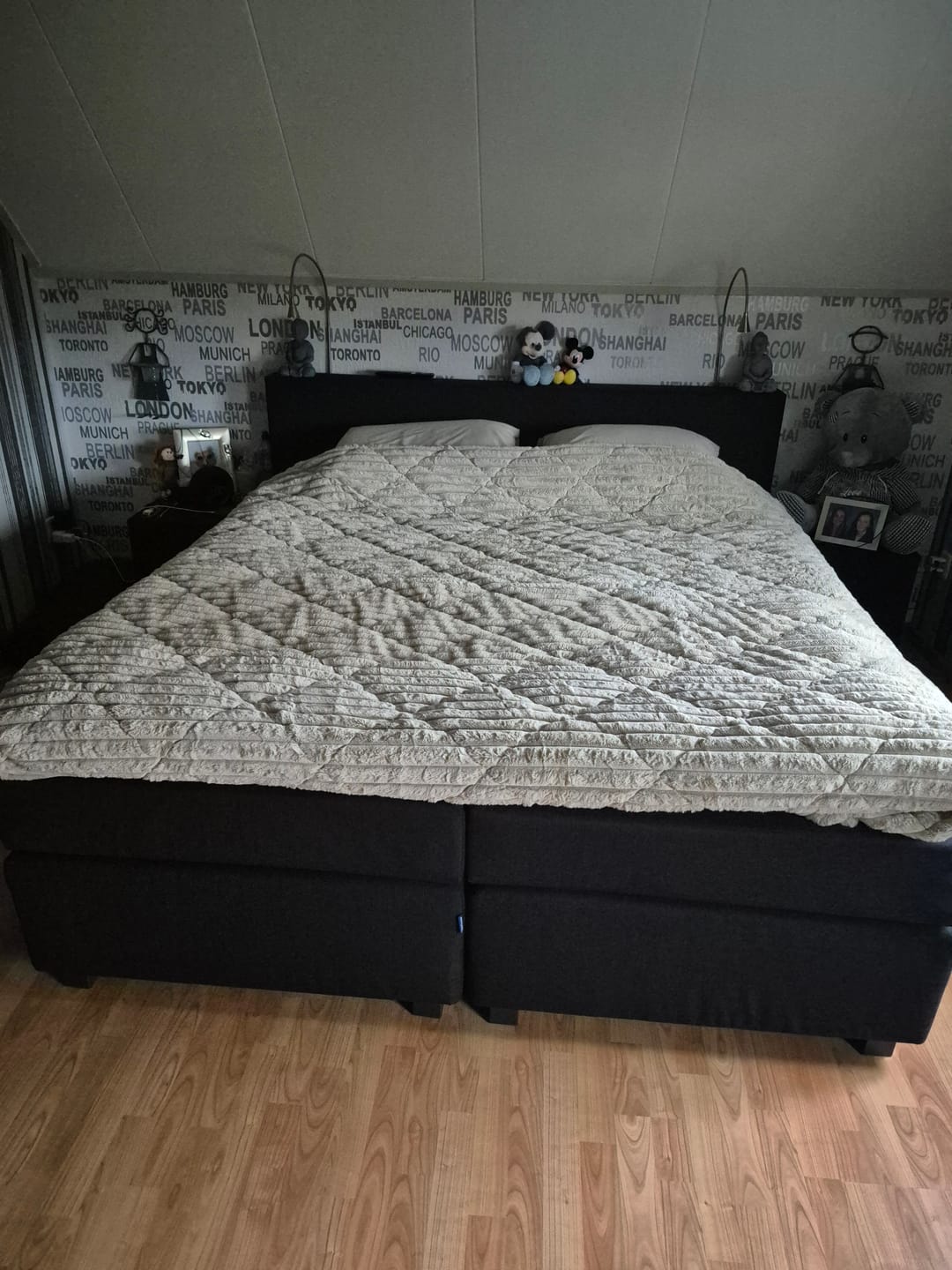 Customer photo review of Dekbed Zonder Overtrek Teddy Chunky Rib™ Sand