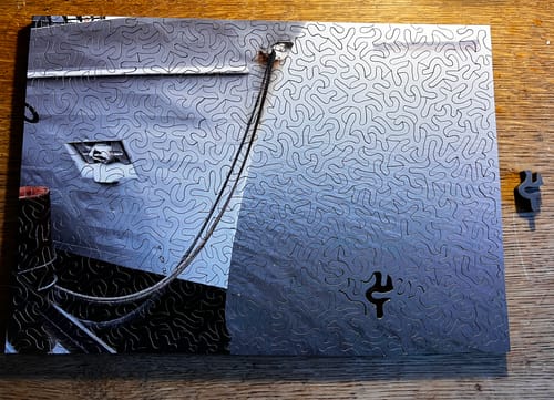 Customer photo review of Custom Wood Jigsaw Puzzle (Plain)