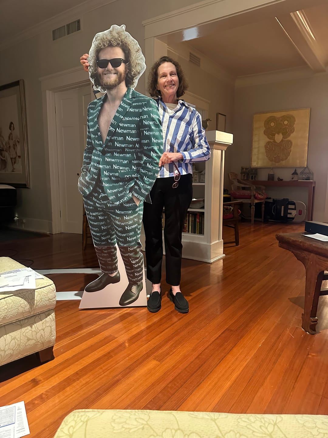 Customer photo review of Personalized Cardboard Cutouts | Custom Life Size Cutout