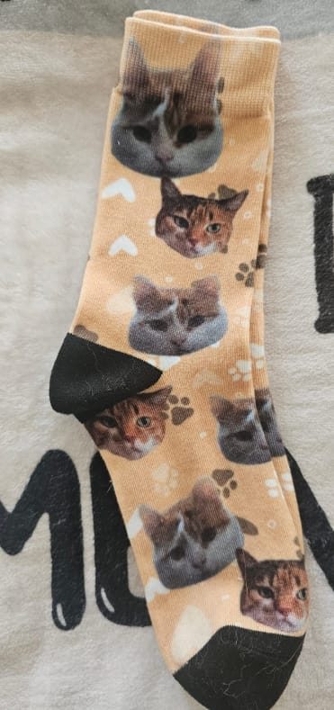 Customer photo review of Personalisierte Socken - Dein Foto