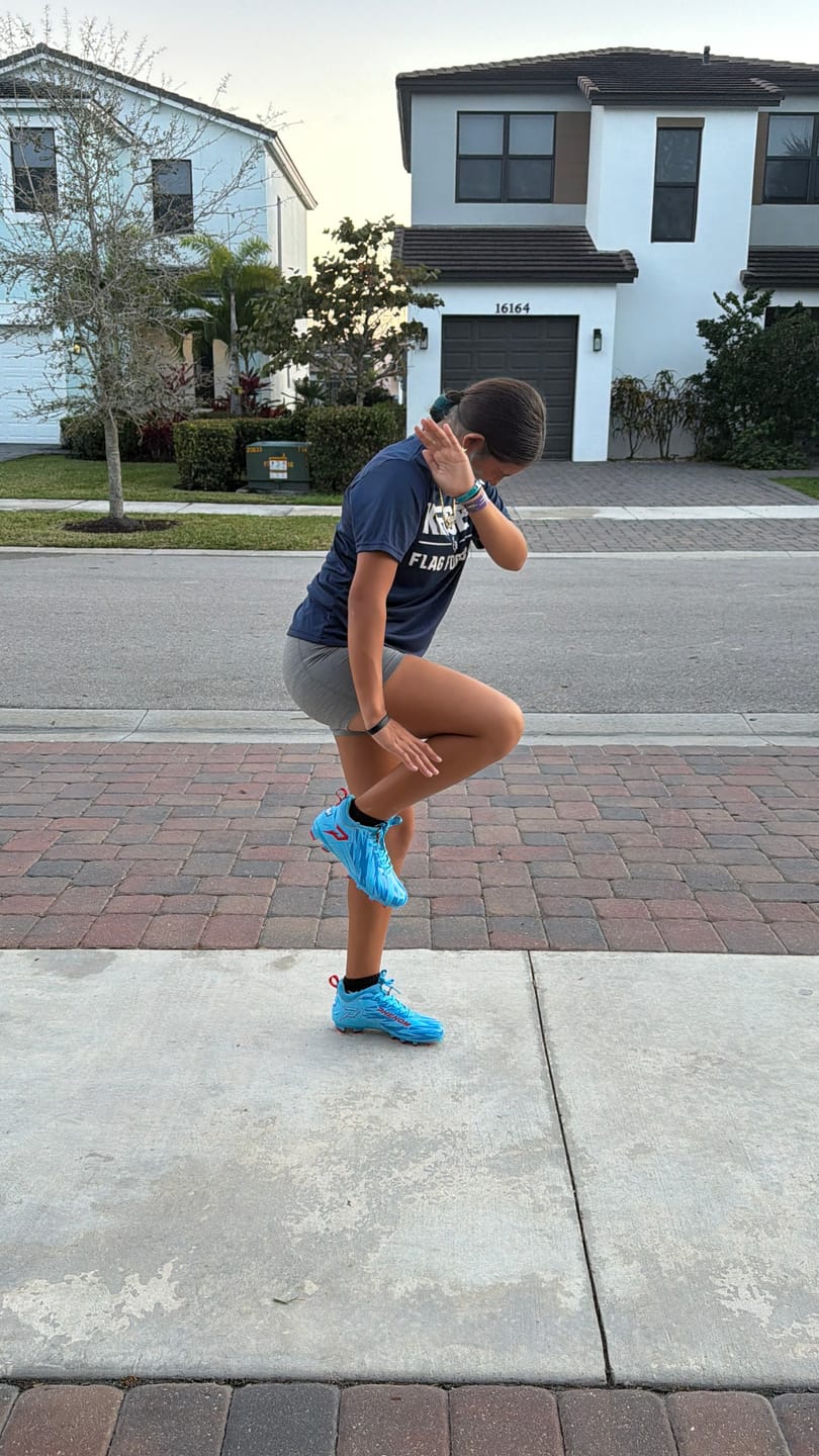 Customer photo review of Kool-Aid 'Mixed Berry' Football Cleats - Quantum Speed by Phenom Elite