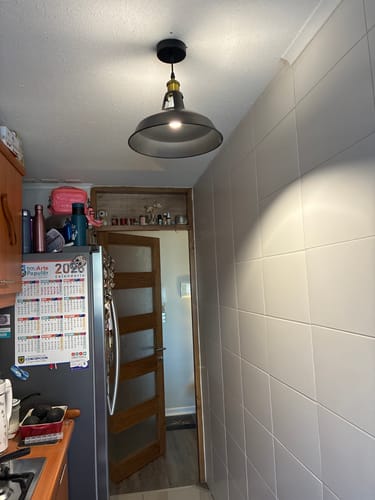 Customer photo review of Lampara de Techo Estilo Industrial Modelo THEA