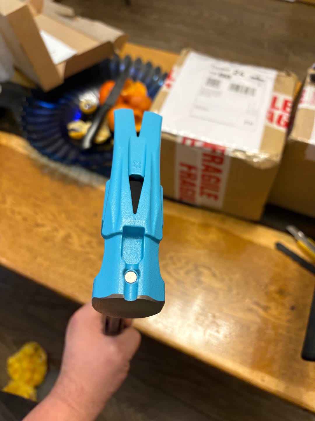 Customer photo review of Kinetic Customs | Raptor 16oz hammer head