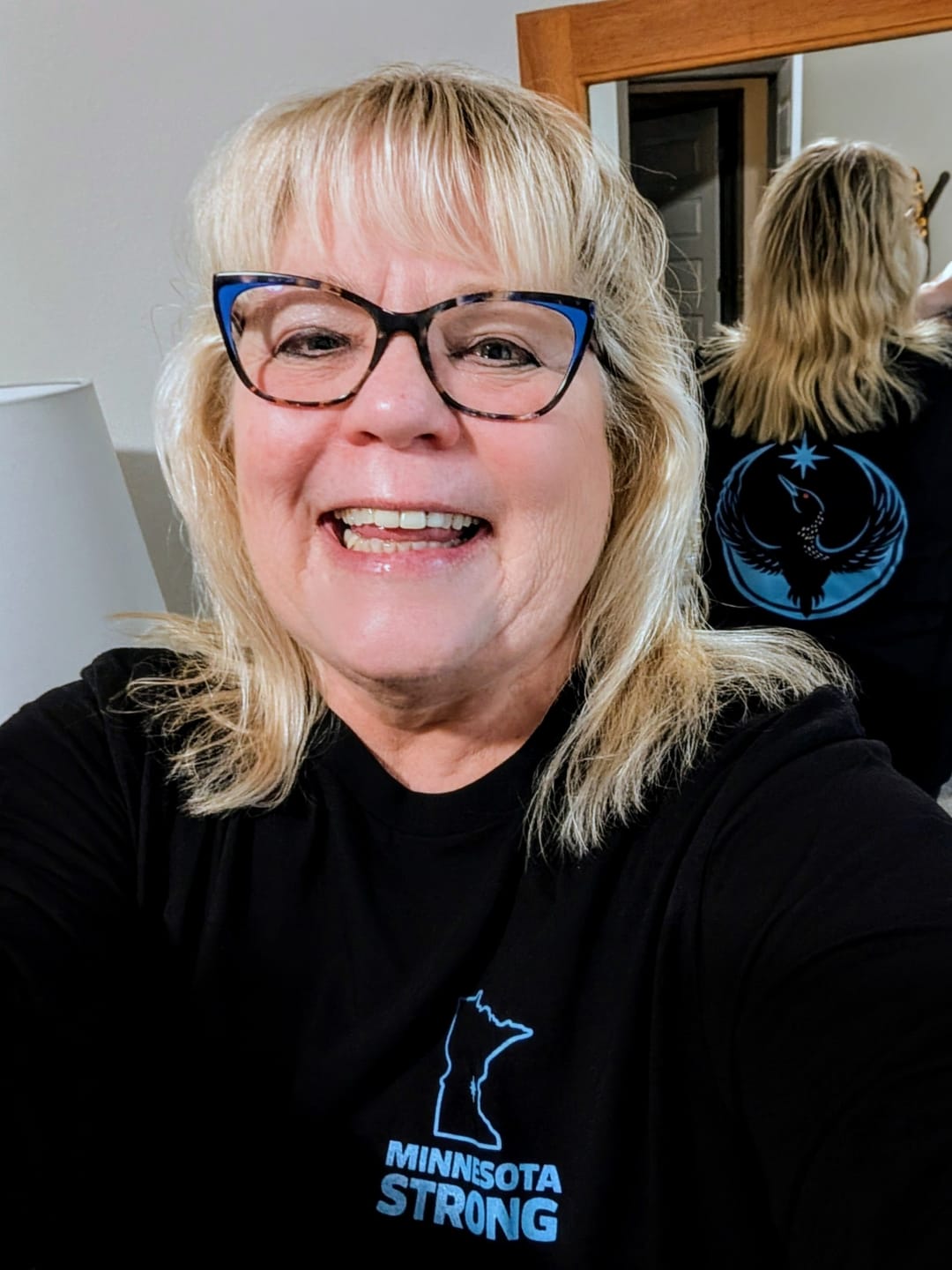 Customer photo review of Minnesota Strong Rebel Loon T-Shirt