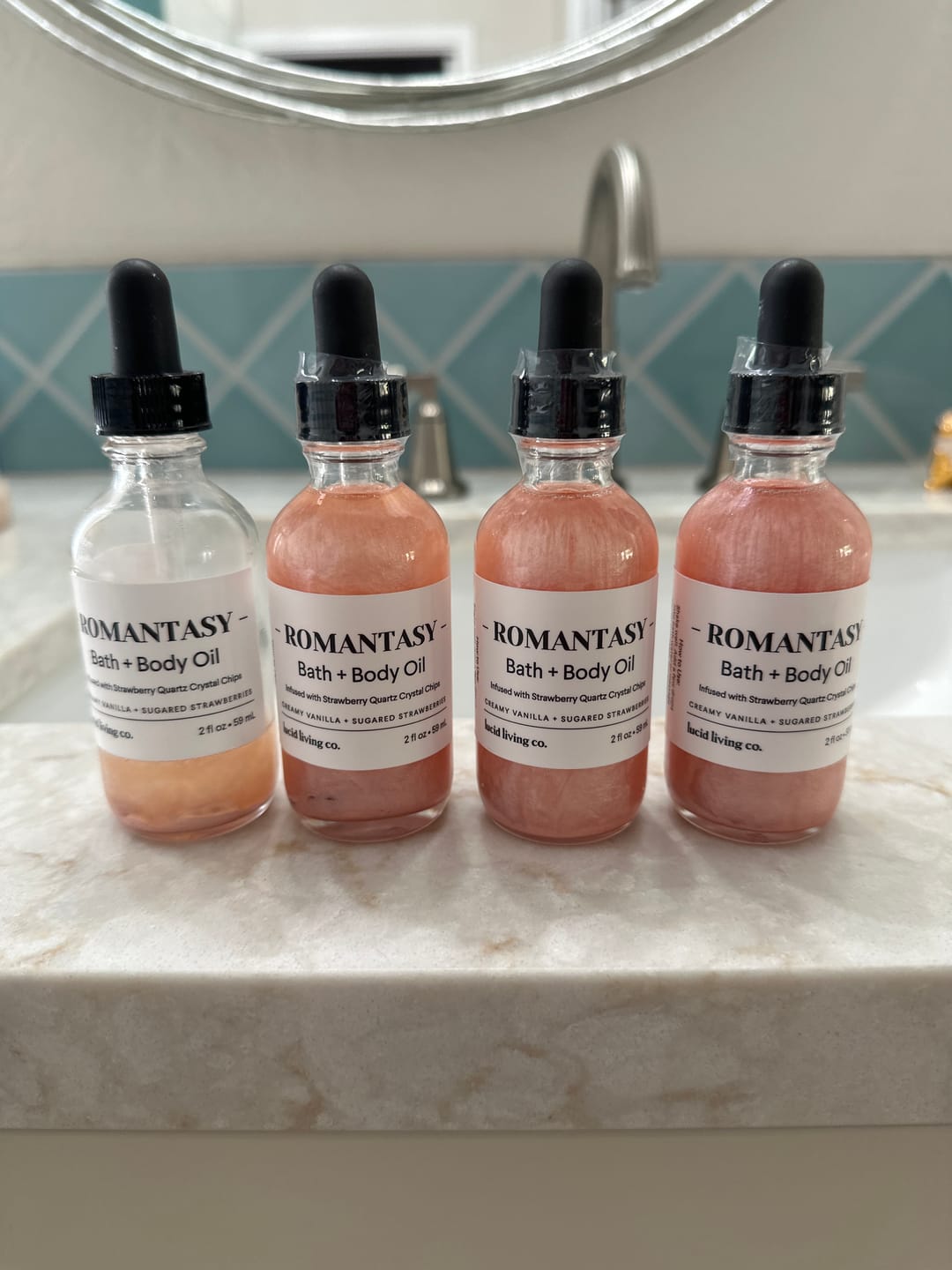 Customer photo review of Romantasy Bath & Body Oil