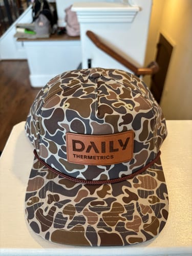Customer photo review of Custom Leather Patch 5-Panel Rope Hat - Blank Rope Hats