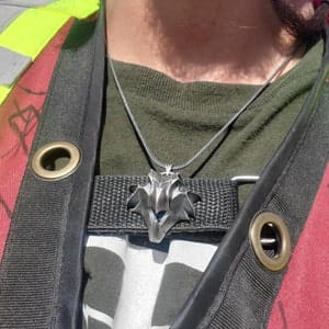 Customer photo review of Griffin Pendant