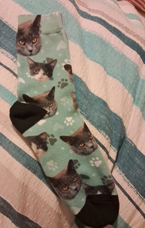 Customer photo review of Personalisierte Socken - Dein Foto