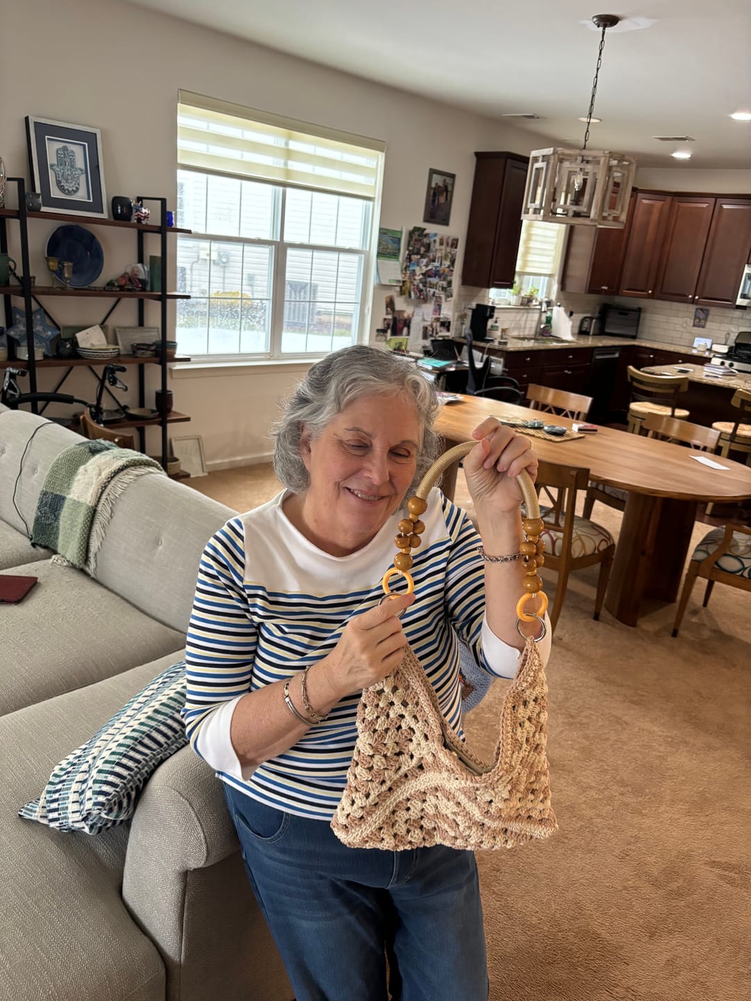 Customer photo review of CrochetPark™ Sunny Holiday shoulder bag crochet kit