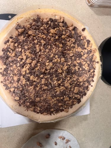Customer photo review of Salted Caramel Cheesecake