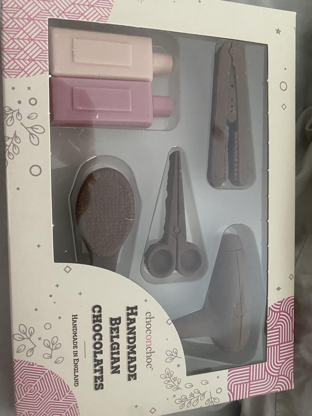 Customer photo review of Chocolate Hairdresser Set