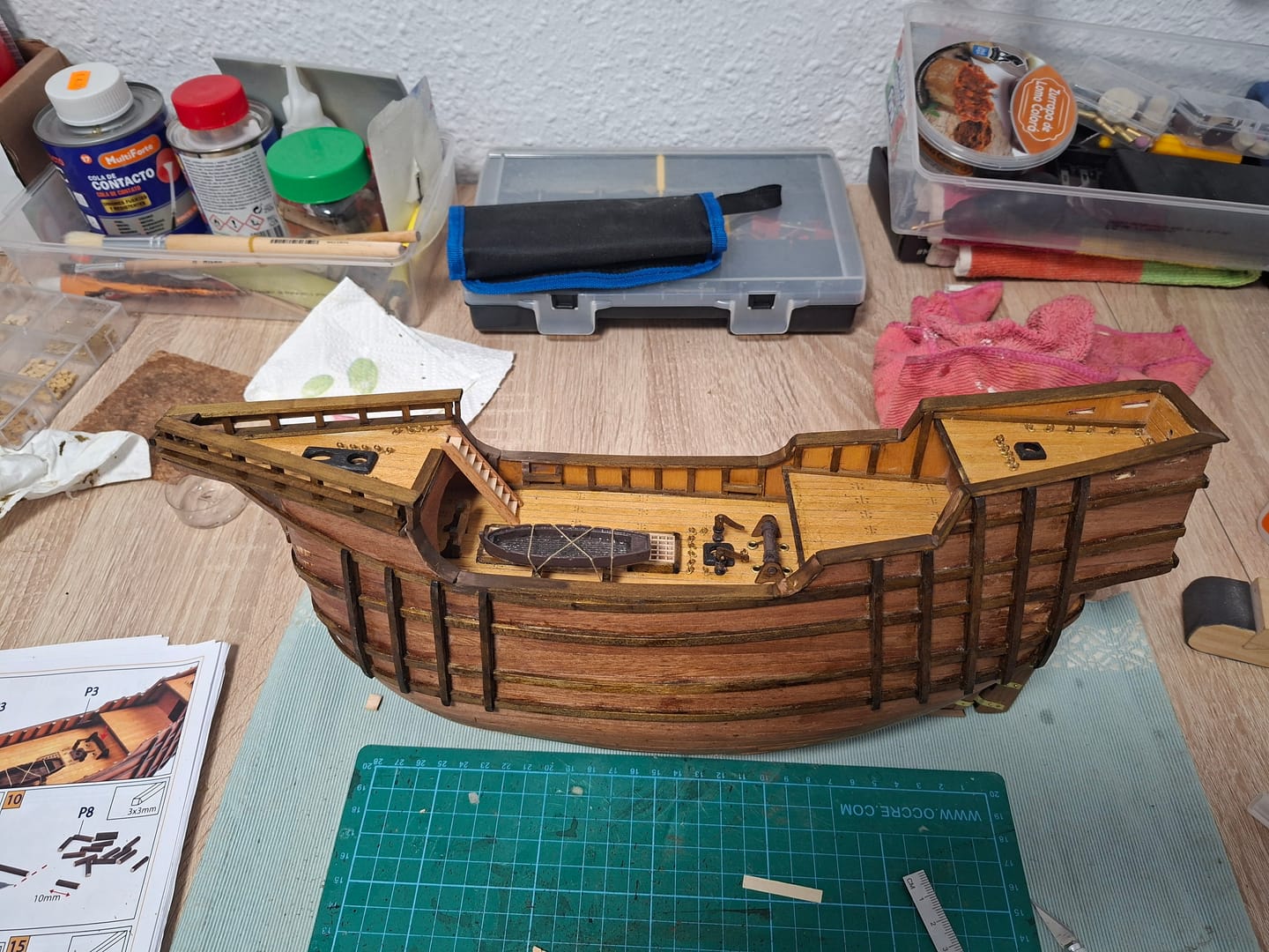 Customer photo review of Maqueta Barco Santa María Starter Pack