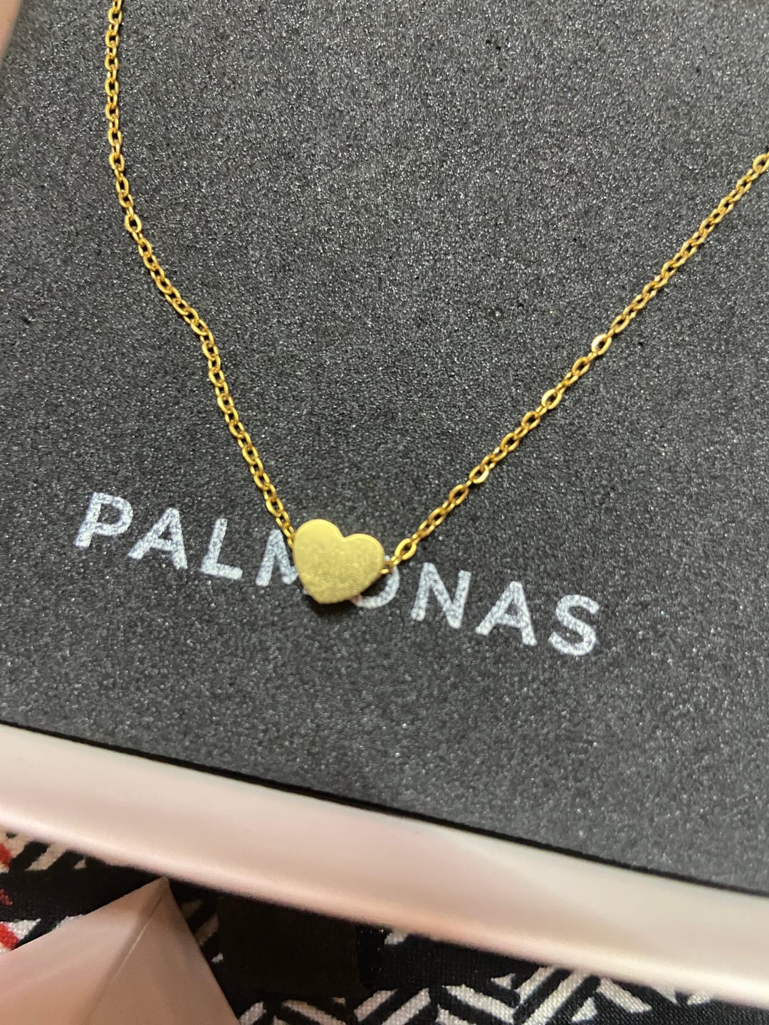 Customer photo review of Paris Heart Necklace