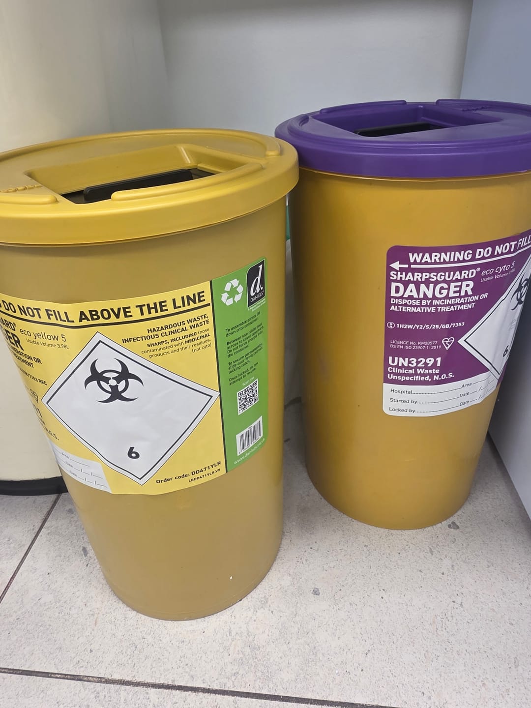 Customer photo review of Sharpsguard Cyto 5 Litre Sharps Bin