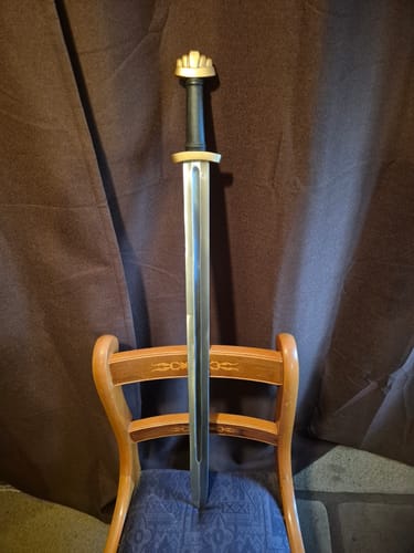 Customer photo review of Five Lobe Viking Sword Brass - Trollkors