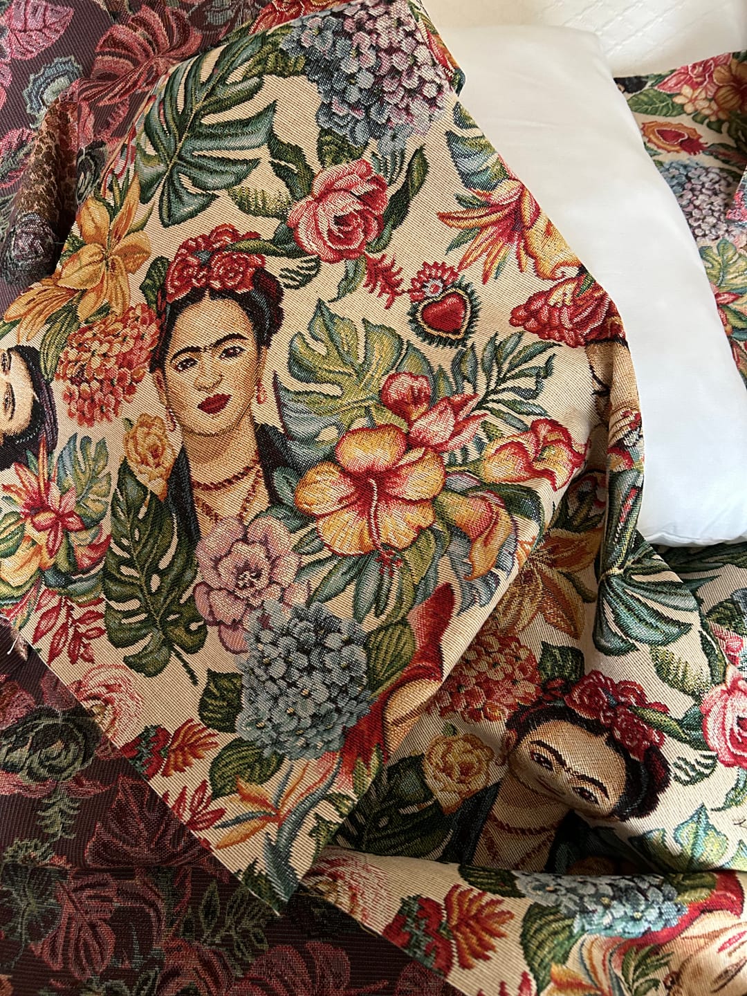Customer photo review of Floral Frida Tapestry Fabric