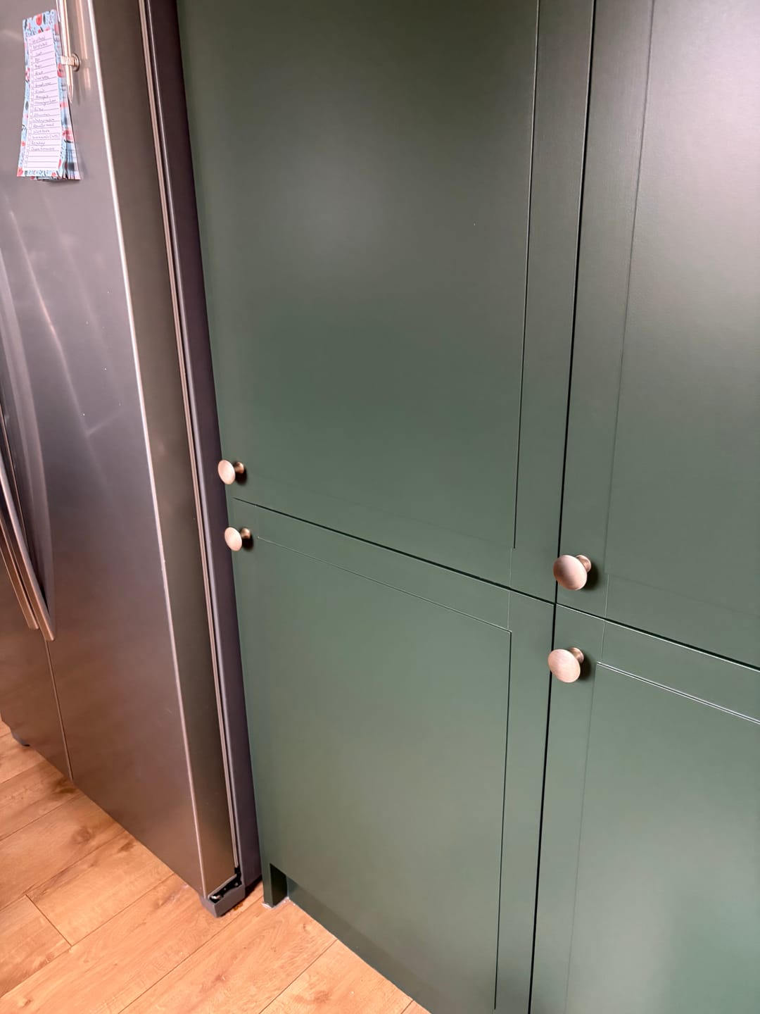 Customer photo review of Classic Aged Brushed Brass Cupboard Handles