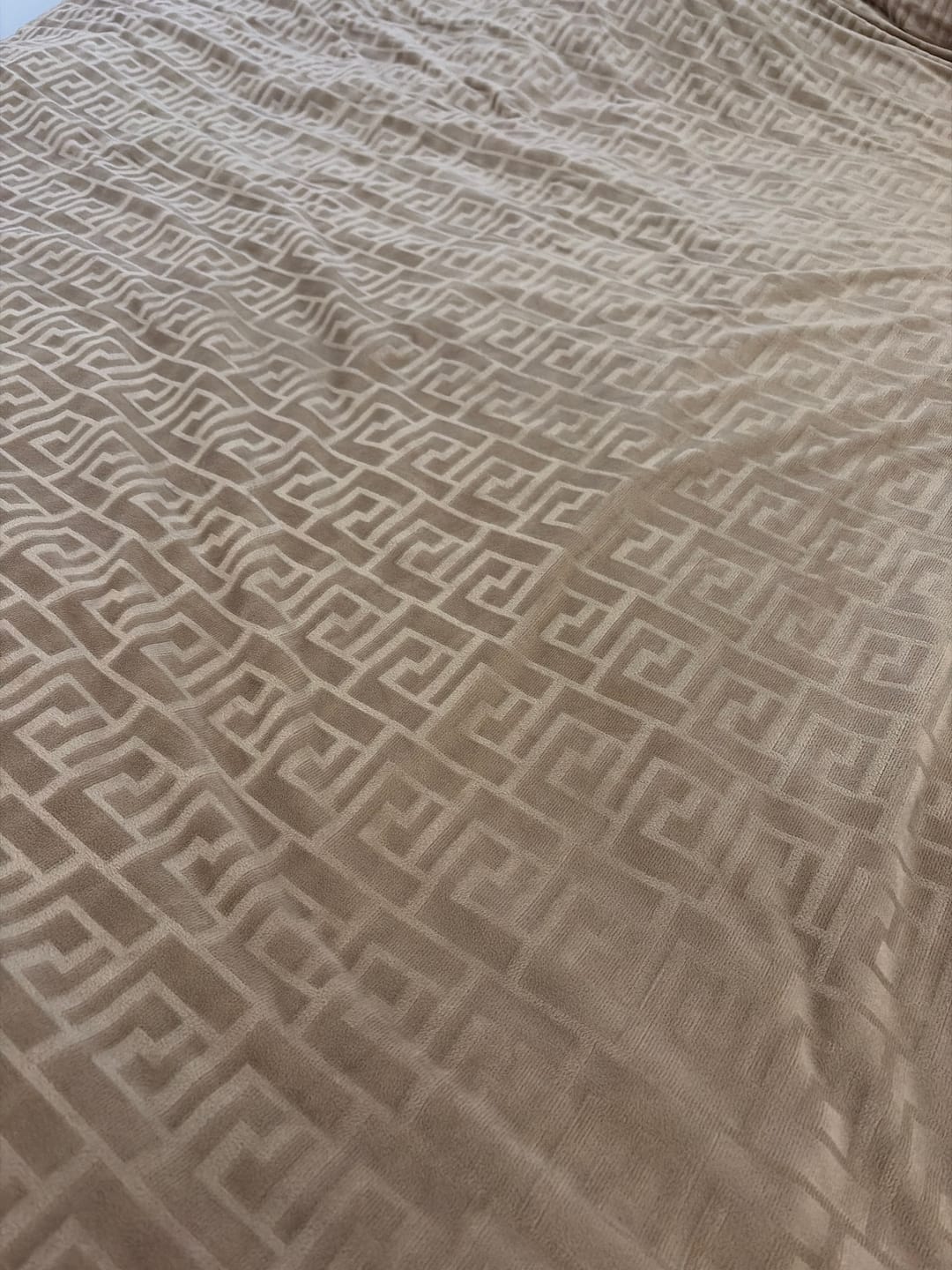 Customer photo review of Dekbedovertrek set Velvet Designer Taupe
