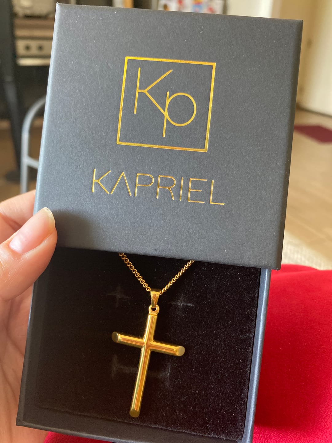 Customer photo review of Collar Eternity SS316L Elect. Oro 18k