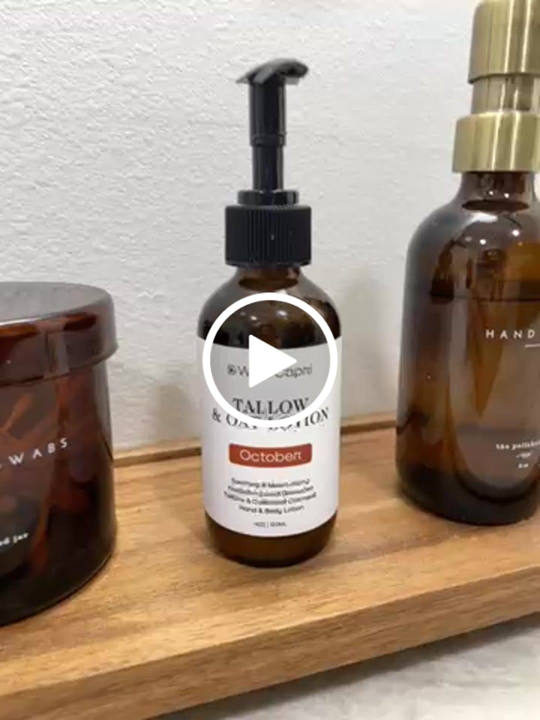 Customer video review of October Tallow & Oat Lotion