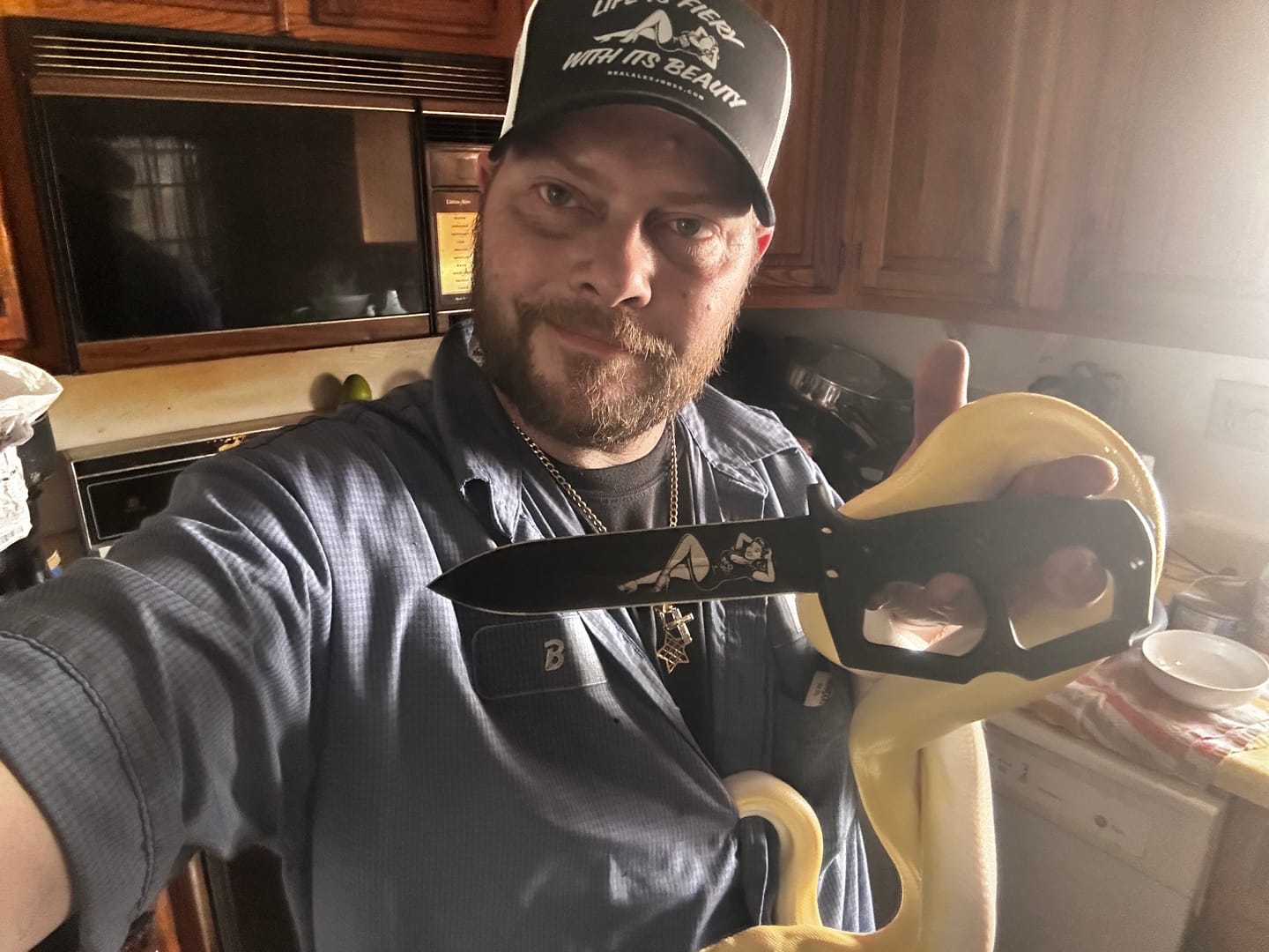 Customer photo review of Exclusive FREE 1776 Trucker Hat