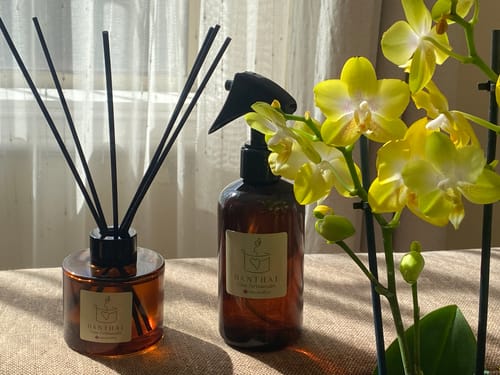 Customer photo review of Botella 250 ml plástico ámbar con mini gatillo negro 24/410