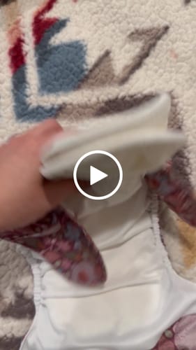 Customer video review of Lightweight 4-Layer Bamboo Viscose Cloth Diaper Insert