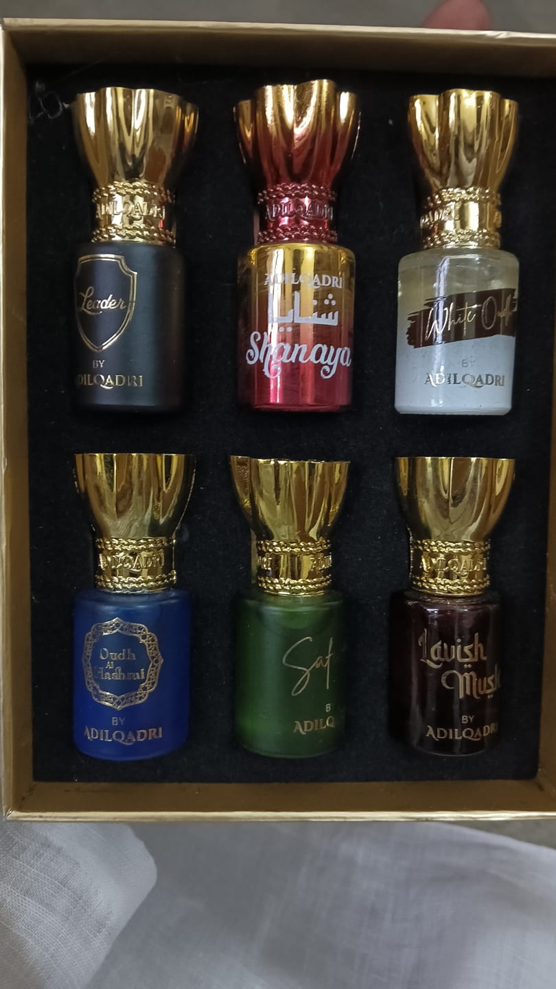 Customer photo review of Assorted Luxury Attar Perfume Gift Set (6 × 5.5Ml)