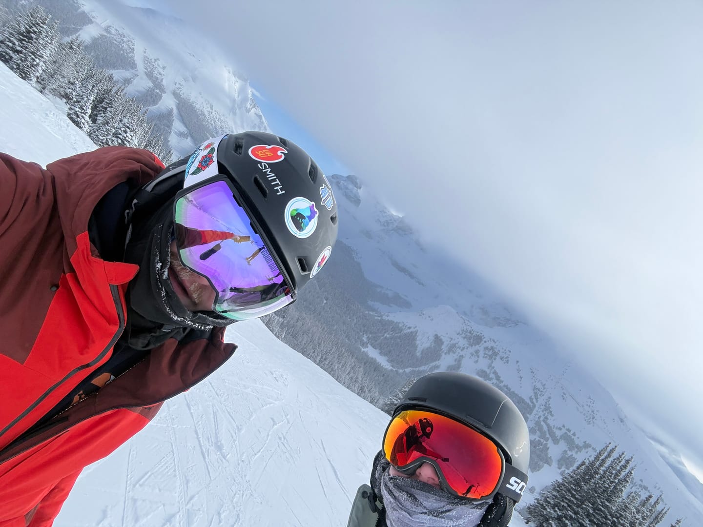 Customer photo review of The Esme Snow Goggle - Grape Ice Lens