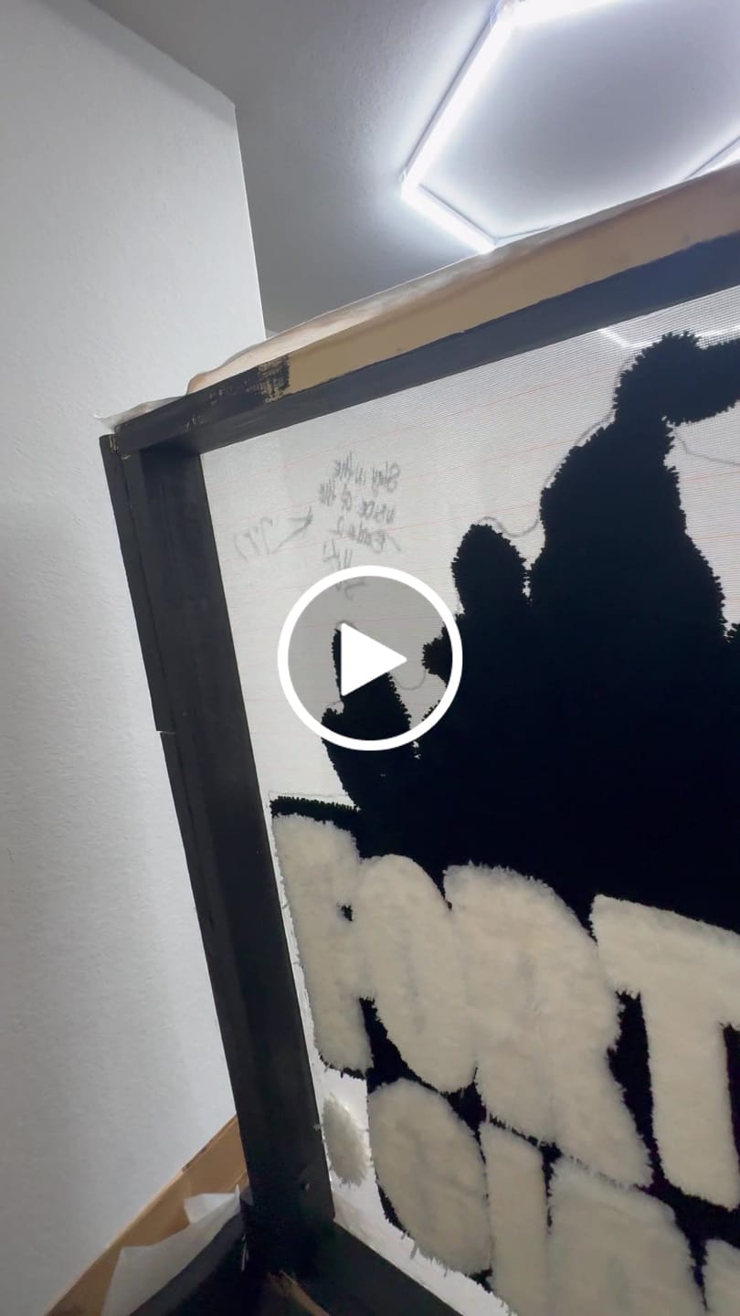 Customer video review of The Daddy Long Legs — High Pile Shaggy Tufting Machine