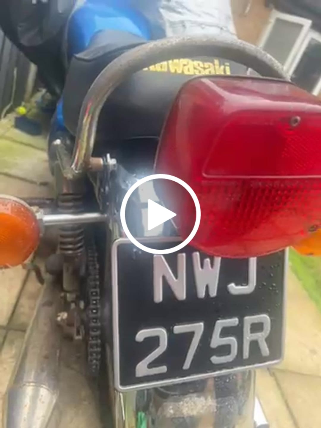 Customer video review of Classic Metal Pressed 7.5 × 6 Motorbike Number Plate