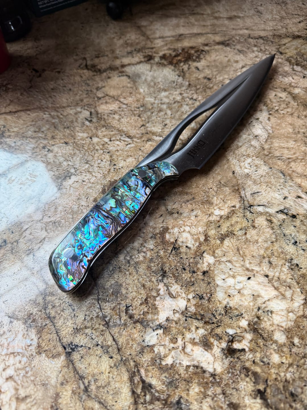 Customer photo review of The Pearl Eye Edition – Signature Knife by JIKKO®