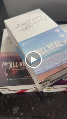 Customer video review of Peanut Choc Chip Protein Bar 50g x 12 bars