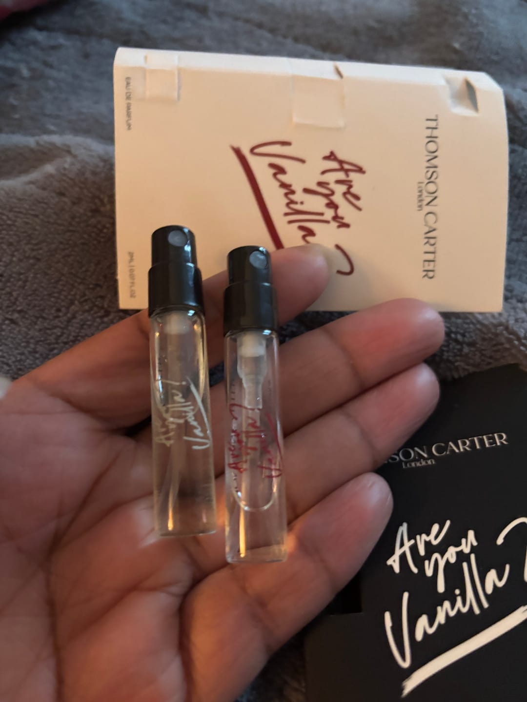 Customer photo review of Are You Vanilla Night | Eau de Parfum | 2ml