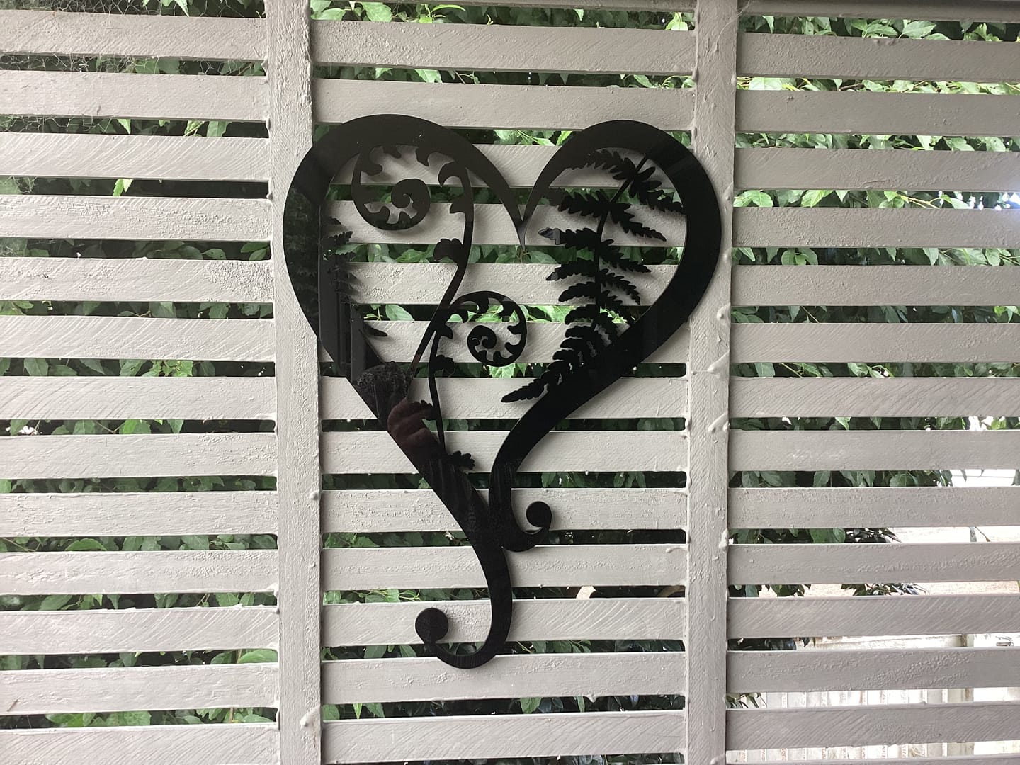 Customer photo review of Fern & Koru Heart Wall Art