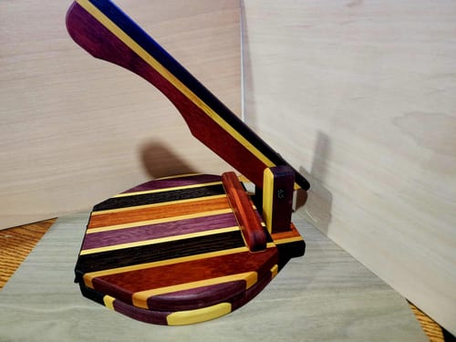 Customer photo review of Wooden Tortilla Press CNC Kit