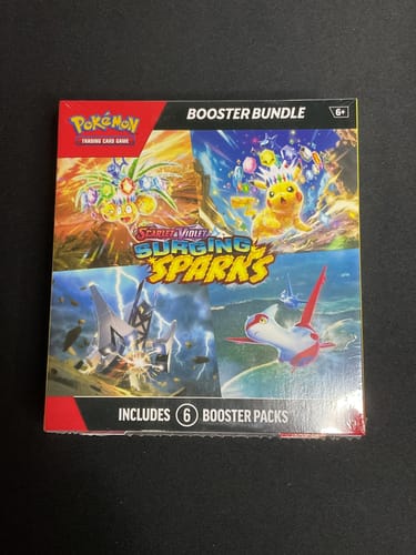 Customer photo review of Pokemon Surging Sparks Booster Bundle
